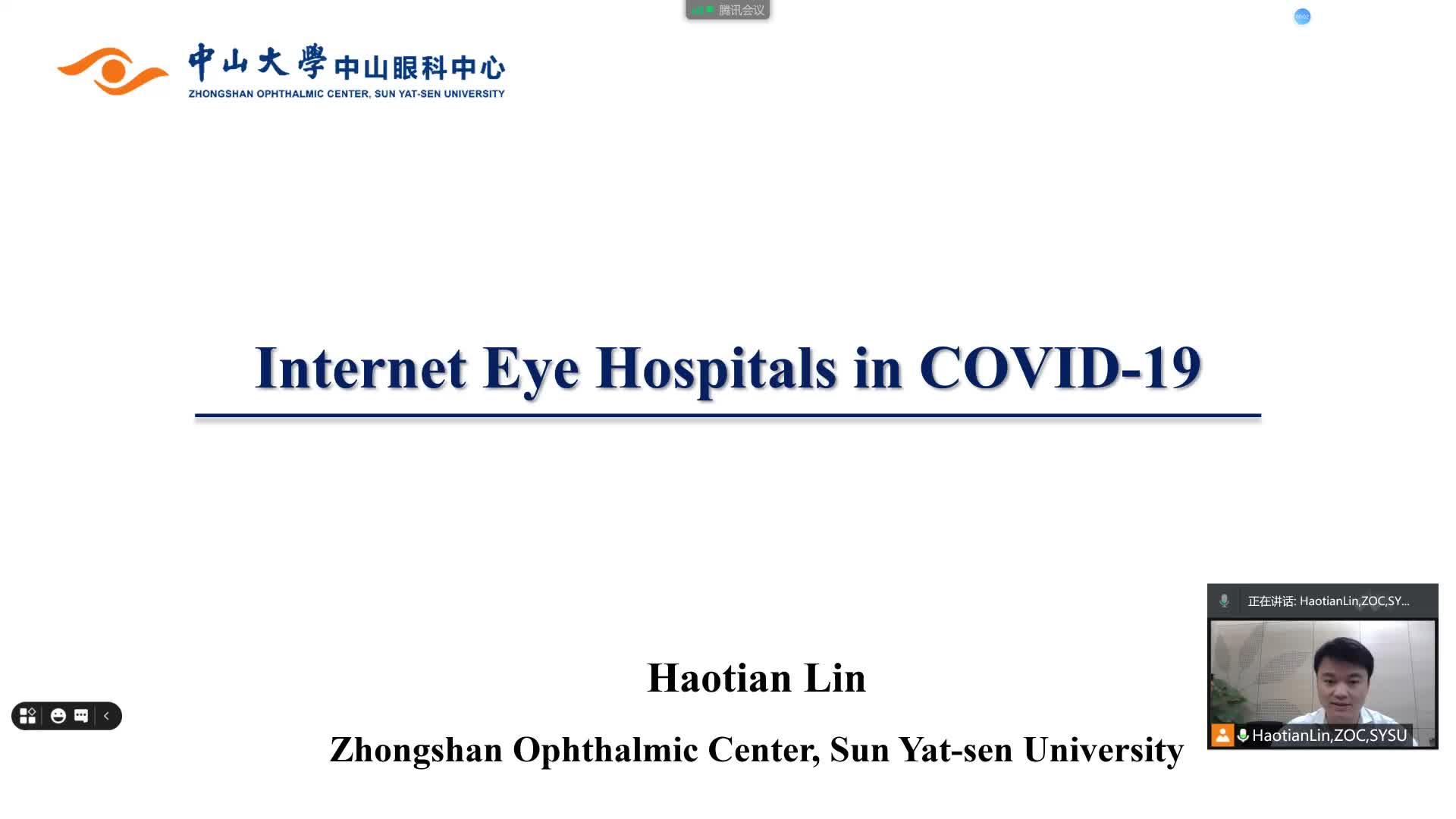 Internet Eye Hospitals in COVID-19
