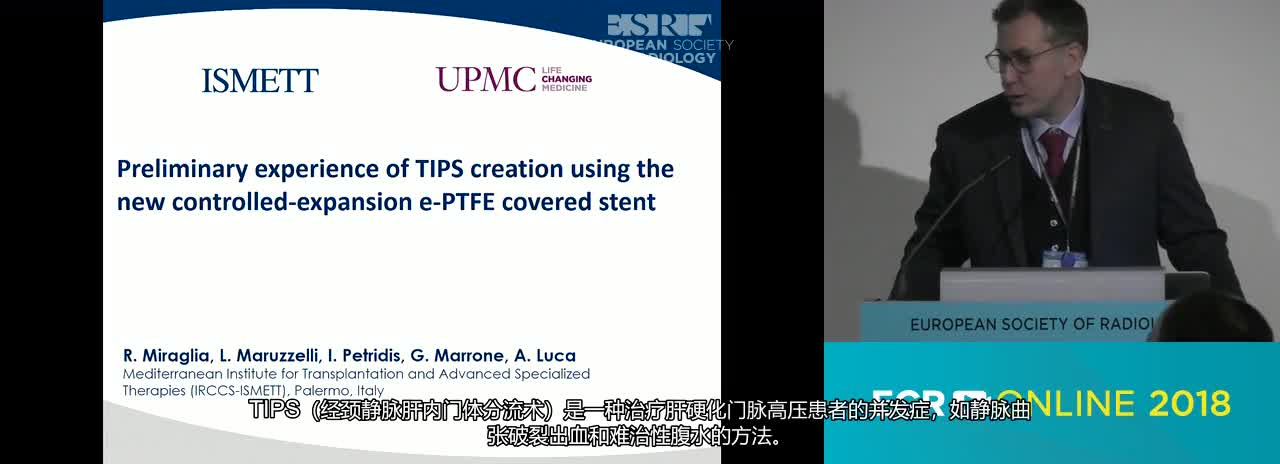 Preliminary experience of TIPS creation using the new controlled expansion e-PTFE covered stent