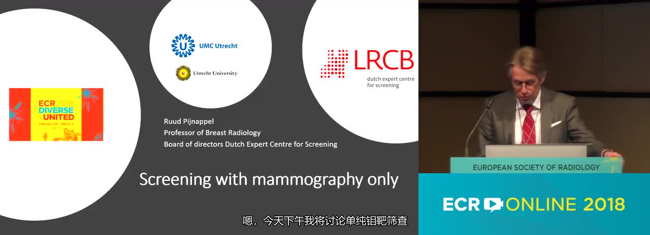 A. Screening with mammography only
