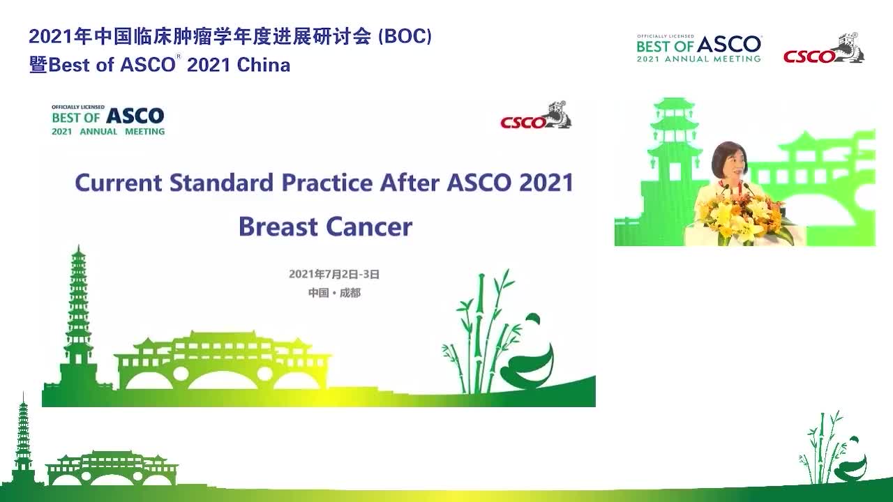 Current Standard Practice after ASCO 2021:  Breast Cancer